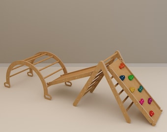 Montessori Climbing Set CNC Plans, Triangle Arch and Ramp, DXF PDF Digital Download