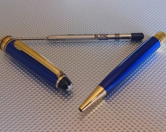14K モンブラン 希少 レア　万年筆　ジェネレーション ブルー ヴィンテージ 90 年代 モンブラン ジェネレーション 万年筆、ブルー