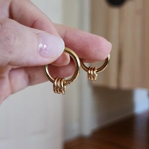 Korean Hoop Earrings - Etsy