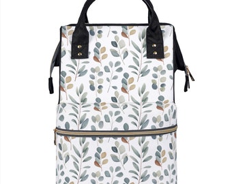 Leaves Diaper Backpack Oxford Cloth Mom Backpack for Hospital Bag Mommy Bag Diaper Bag Backpack as a Newborn Shower Gift Baby Backpack Bag