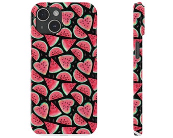 Slim iPhone Cases Watermelon Design for iPhone 15 14 13 12 11 Pro Plus Max