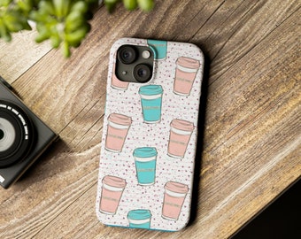 Slim iPhone Cases Coffee Design for iPhone 15 14 13 12 11 Pro Plus Max