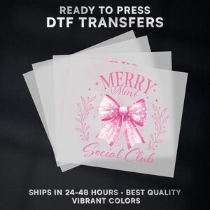 Klaar voor kerstmis DTF-overdracht | Kerst-DTF-overdracht klaar om te drukken op shirt | Kerst DTF-afdruk | #357