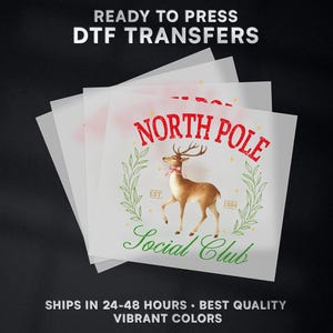 Christmas Ready to Press DTF Transfer | Christmas DTF Transfer Ready to Press on Shirt | Christmas DTF Print | #347