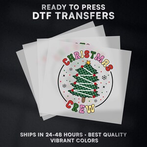 Christmas Tree Ready to Press DTF Transfer | Christmas DTF Transfer Ready to Press on Shirt | Christmas DTF Print | #295