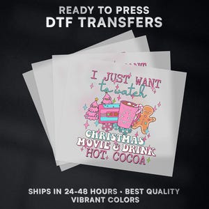 Christmas Ready to Press DTF Transfer | Christmas DTF Transfer Ready to Press on Shirt | Christmas DTF Print | #330