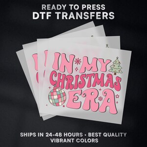 Klaar voor kerstmis DTF-overdracht | Kerst-DTF-overdracht klaar om te drukken op shirt | Kerst DTF-afdruk | #312