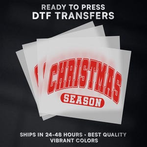 Christmas Season Ready to Press DTF Transfer | Christmas DTF Transfer Ready to Press on Shirt | Christmas DTF Print | #549