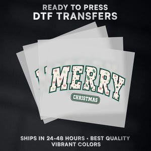 Christmas Ready to Press DTF Transfer | Christmas DTF Transfer Ready to Press on Shirt | Christmas DTF Print | #316