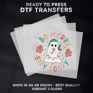 Klaar voor kerstmis DTF-overdracht | Kerst-DTF-overdracht klaar om te drukken op shirt | Kerst DTF-afdruk | #305