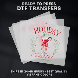 Klaar voor kerstmis DTF-overdracht | Kerst-DTF-overdracht klaar om te drukken op shirt | Kerst DTF-afdruk | #344