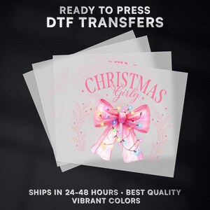 Klaar voor kerstmis DTF-overdracht | Kerst-DTF-overdracht klaar om te drukken op shirt | Kerst DTF-afdruk | #358