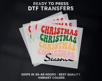 Christmas Ready to Press DTF Transfer | Christmas DTF Transfer Ready to Press on Shirt | Christmas DTF Print | #554
