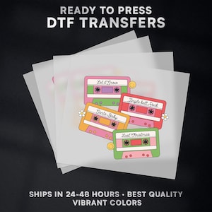 Kassetten Weihnachten Printfertig DTF Transfer| Weihnachten DTF Transfer bereit zum Aufbügeln Shirt | Weihnachten DTF Druck | #469