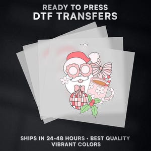 Klaar voor kerstmis DTF-overdracht | Kerst-DTF-overdracht klaar om te drukken op shirt | Kerst DTF-afdruk | #326