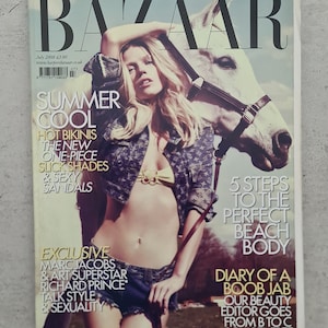 Harper&#39;s Bazaar July 2008, Thinking Fashion, British Edition, Cover Model Masha Novoselova