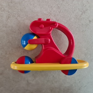 Lego duplo squirrel, baby rattle with moving ball