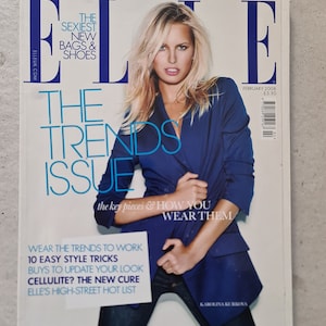 Elle Magazine  February 2008, Karolina Kurkova cover