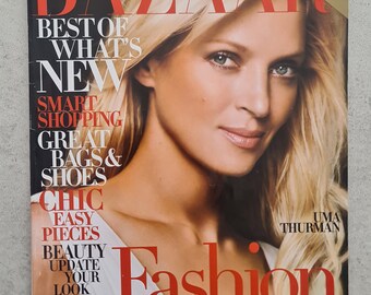 Harper's Bazaar American Edition Januar 2008, Uma Therman auf dem Cover, Runway Report Special