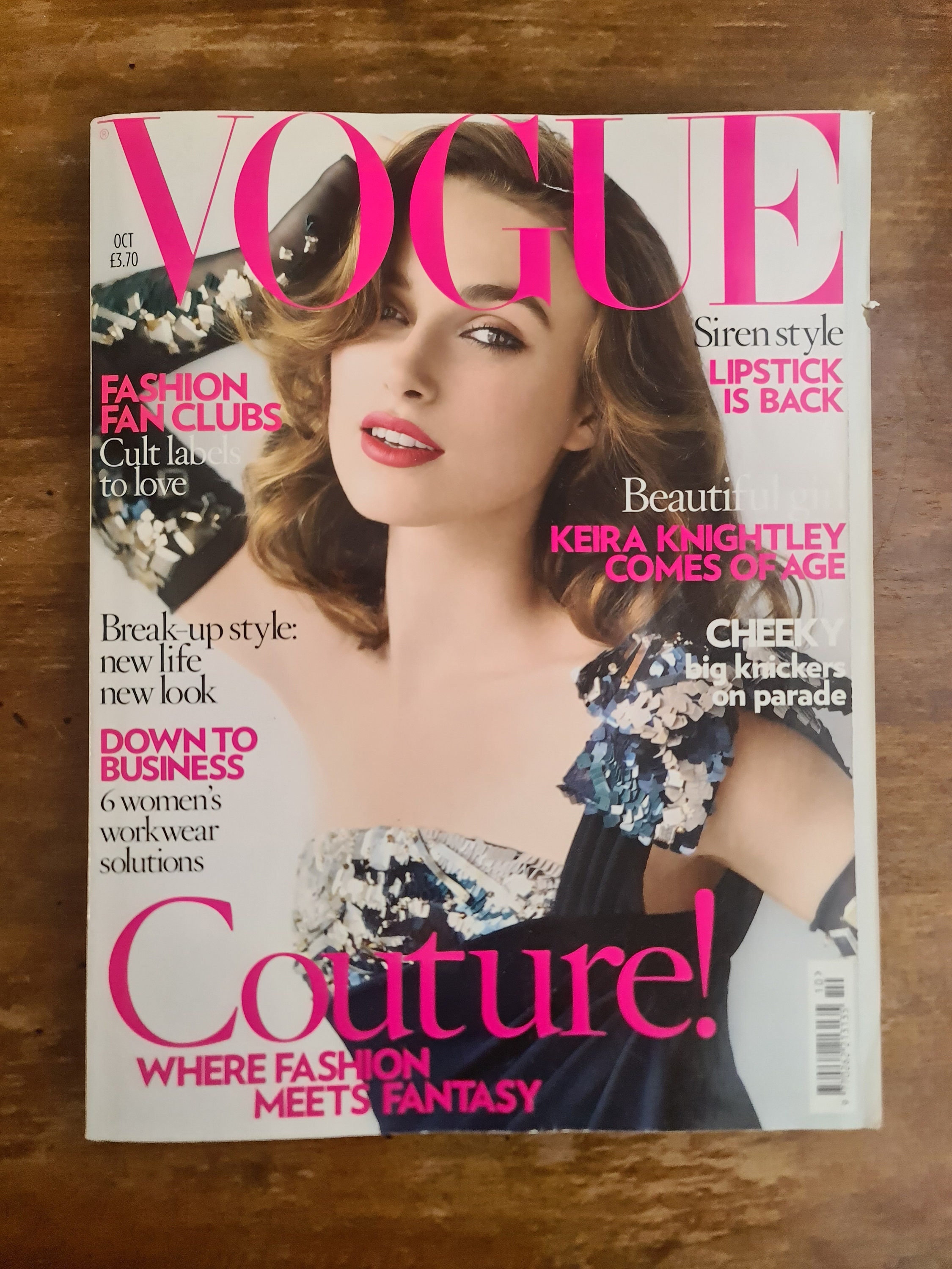 Vogue Uk Edition, October 2007, Keira Knightley on the Cover