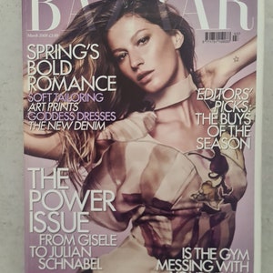 Harper&#39;s Bazaar March 2008, Gisele Bündchen cover, The Power Issue