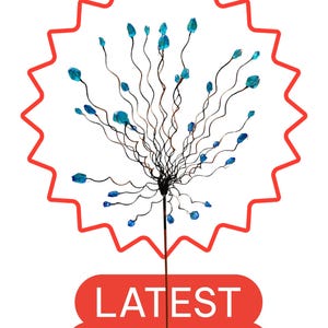 Whimsical Blue Bead Tree Yard stake – Metal Garden Art, Handmade Garden Decoration, Mother's day gift