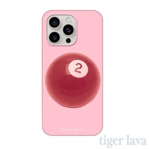 8 Ball Phone Case, Pink Trendy 8 Ball Aesthetic Phone Case, Lucky Girl, iPhone 11 12 13 Mini 14 15 Pro Max Plus X, Samsung Galaxy S23 S22