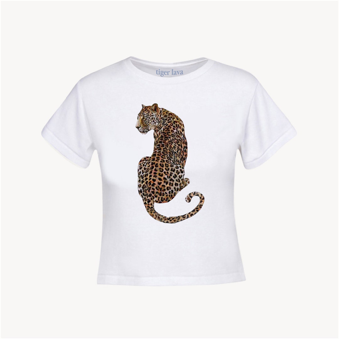 Leopard Baby Tee, Cheetah Baby Tee, Leopard Graphic Tee, Trendy