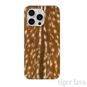 Deer Print Phone Case, Trendy Cute Aesthetic Phone Case, iPhone 16 ...