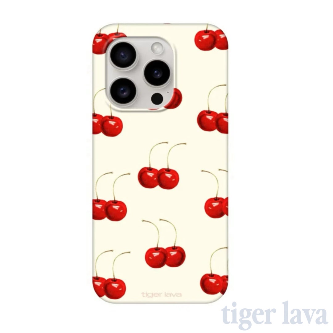 Cherry Phone Case, Cherry Collage Phone Case, Cute Phone Case, Cool ...