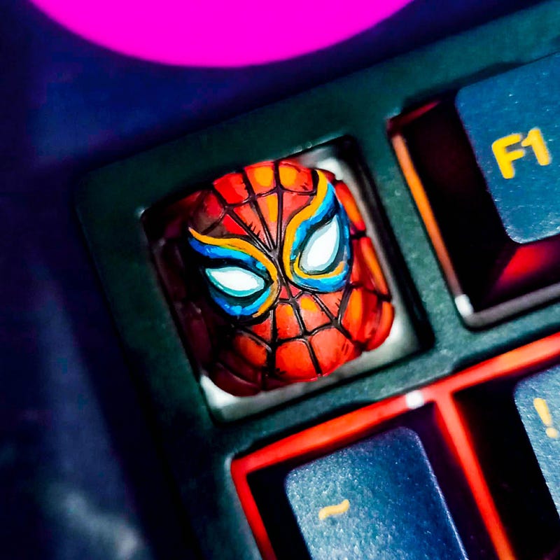 Spiderman Keycap - Etsy