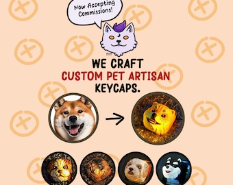 Custom Pet Artisan Keycap by Moon Factory