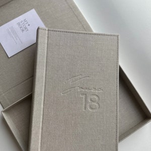 Baby scrapbook, baby photo album. Baby book neutral