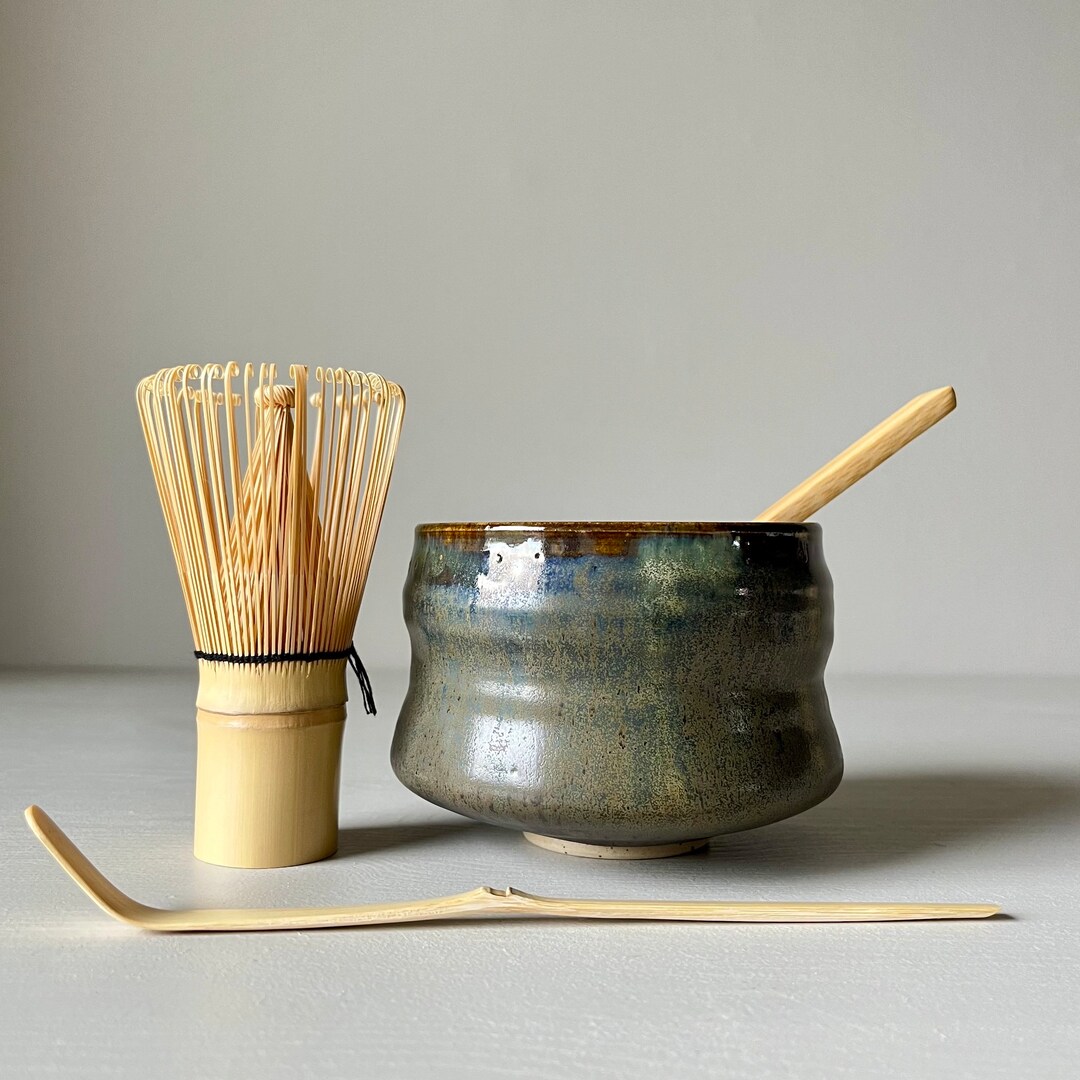 Matcha Wan Blue Matcha Bowl 450ml, Chawan 12oz, Handmade Ceramic Cha Wan, Pottery ...
