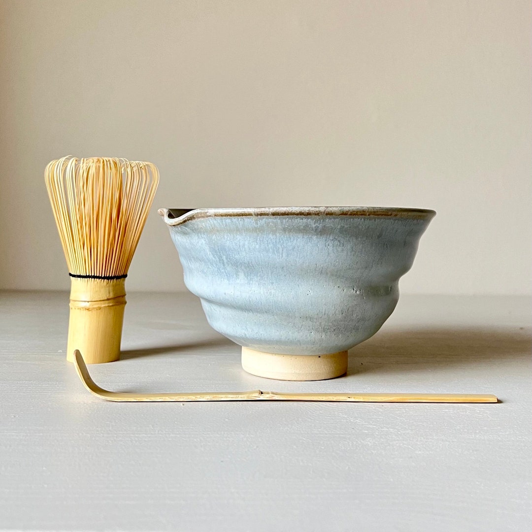 Matcha Wan Matcha Bowl 350ml, Chawan 12oz, Sky Blue Handmade Ceramic Cha Wan ...
