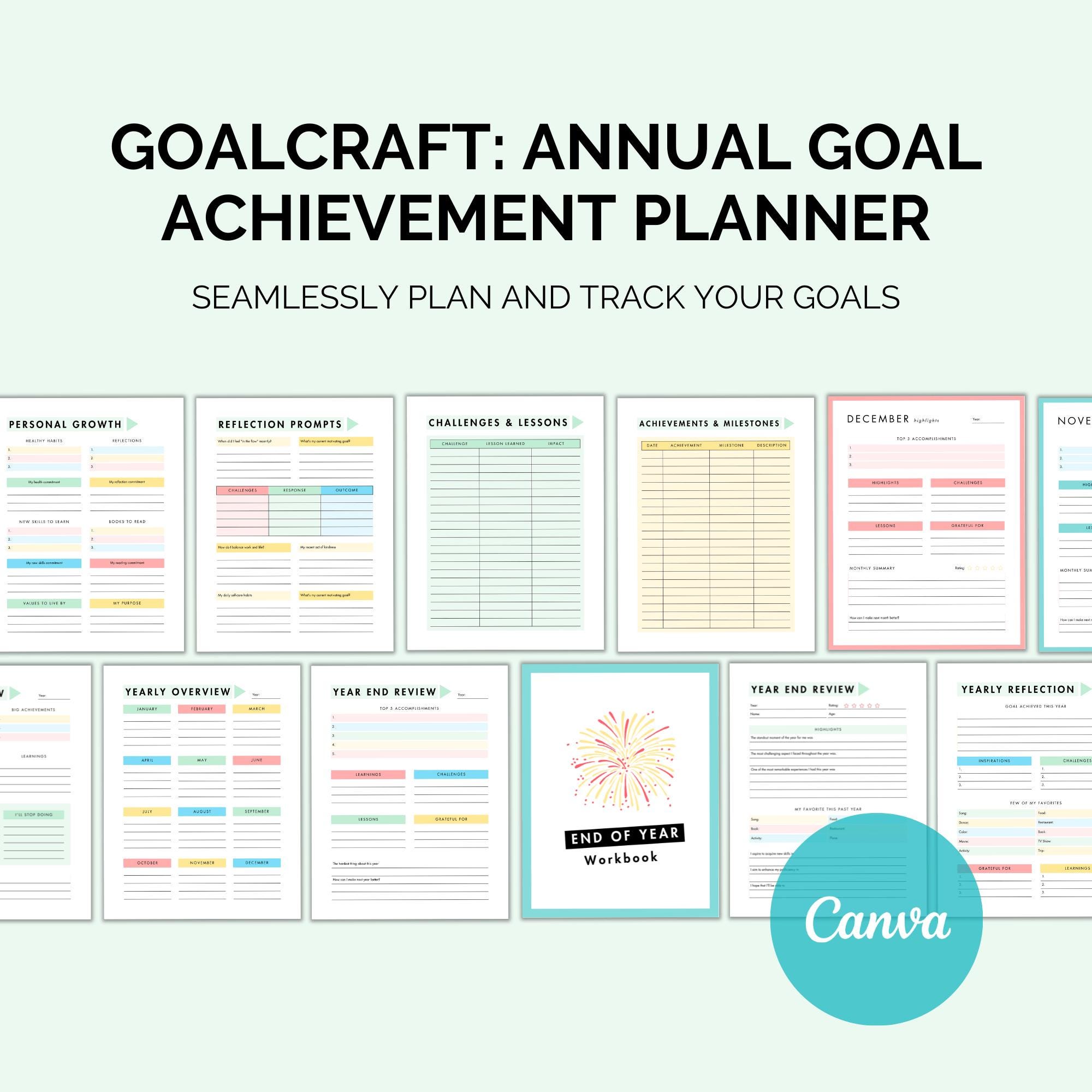 Annual Goal Achievement Planner: Your Roadmap to Success - Etsy