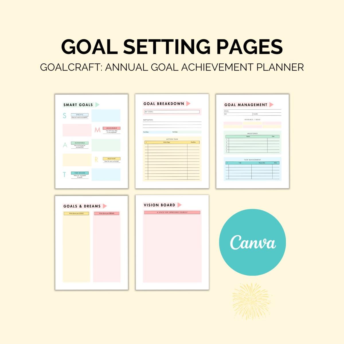 Annual Goal Achievement Planner: Your Roadmap to Success - Etsy