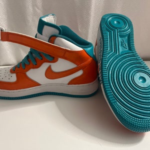 Custom Miami Dolphins Air Force Ones - Etsy