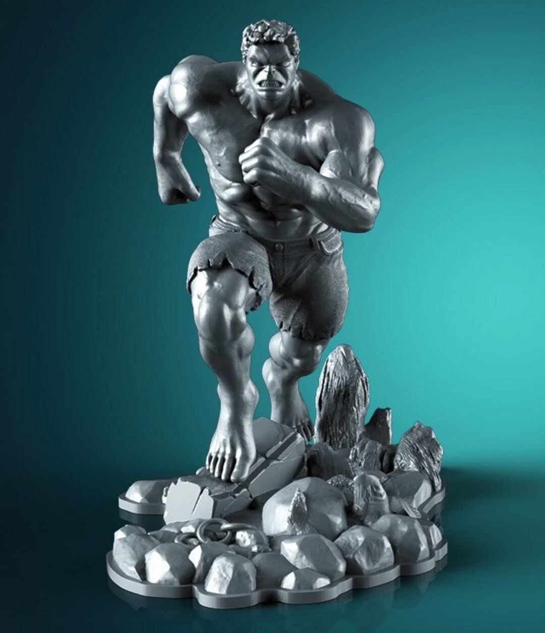 Hulk 3D Figure STL 3D Model 3D Printable File 3D Printing Model - Etsy