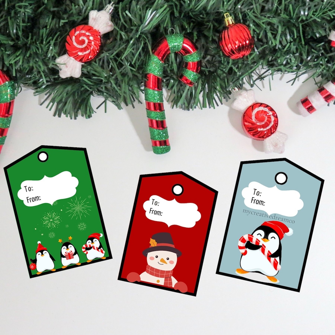 PDF Christmas Gift Tagprintable Christmas Gift Tags Digital - Etsy