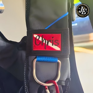 Etiqueta de buceo personalizada con nombre, etiqueta de nombre de BCD de buceo bordada personalizada, regalo para buceadores/tripulación de buceo/compañeros de buceo, parche con nombre de BCD