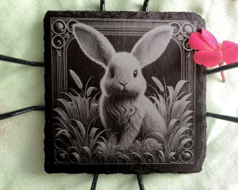 Rabbit Engraved Bunny 3D Illusion PNG Laser File, Rabbit 3D PNG Bundle, Easter 3D ...