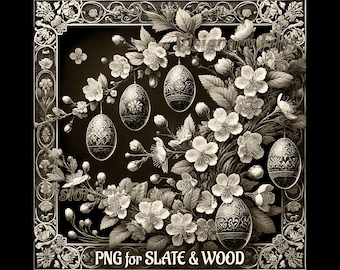 Easter 3D Illusion PNG Laser File, Laser Engraving Digital File