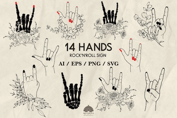 Metal Music Hand Sign Make Noise, Rock N Roll And Heavy Metal Music