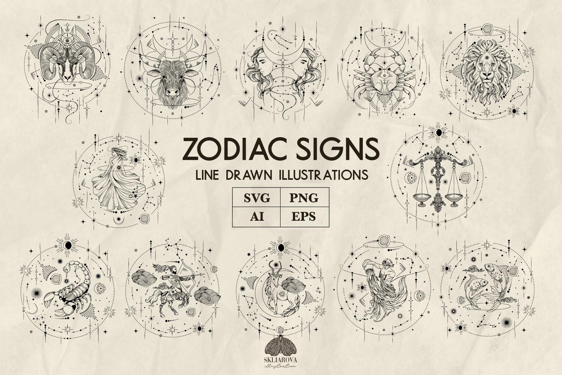 Zodiac signs Svg bundle Astrology Svg Zodiac Svg Horoscope Svg Aries Scorpio Taurus Virgo Pisces Libra Leo Constellation Svg Ophiuchus Png