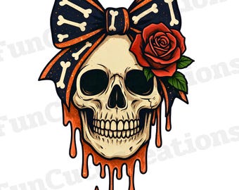 Laço de caveira feminina PNG, Caveira de flor PNG, PNG romântico assustador, Clipart de caveira rosa, Camisa de caveira floral, Clipart de caveira gótica, Laço de coquete de caveira