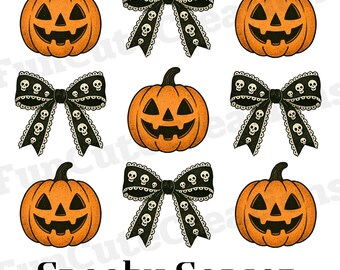 Coquette Bow Halloween Pumpkin PNG, Coquette Pumpkin PNG, Halloween Pumpkin PNG, Halloween Girly Bow, Fall Coquette Bow, Halloween Shirt
