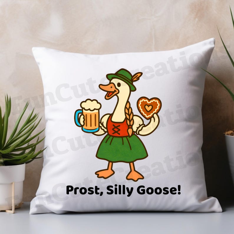 Goose In German Oktoberfest Silly Goose PNG, Silly Goose Beer PNG, Funny Oktoberfest ...