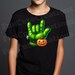 Halloween Frankenstein Hand Glove I Love You ASL PNG, Monster Sign ...