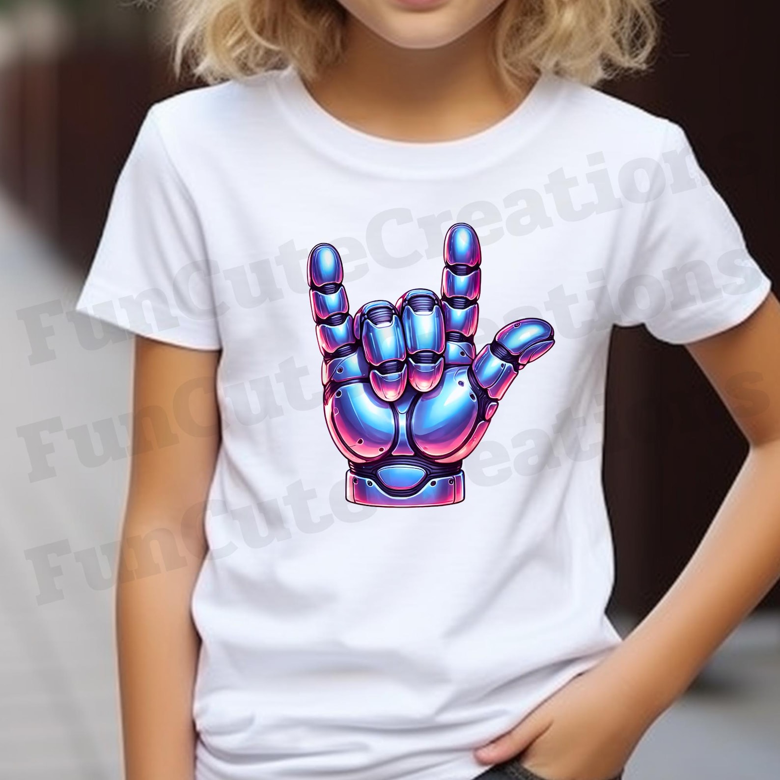 Tech Hand Glove I Love You ASL PNG, Robot Hand Sign PNG, Futuristic ...